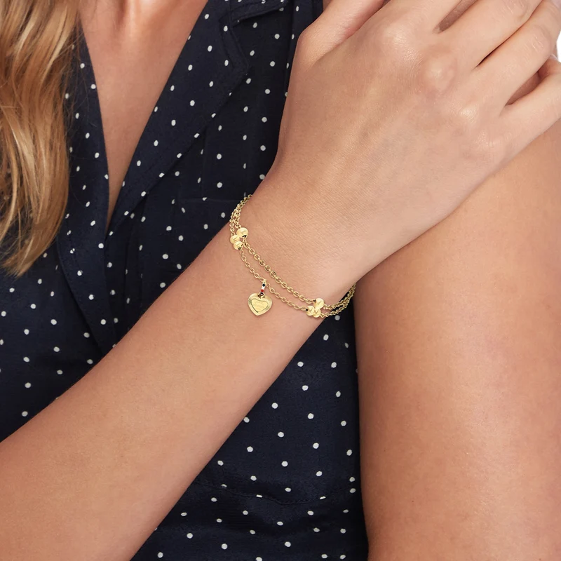 Tommy Hilfiger Acier Inoxydable Doré Femme Bracelet Chaîne TJ2781012