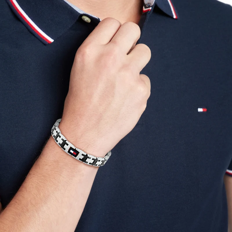 Tommy Hilfiger Acier Inoxydable Argenté Homme Bracelet Chaîne TJ2790684