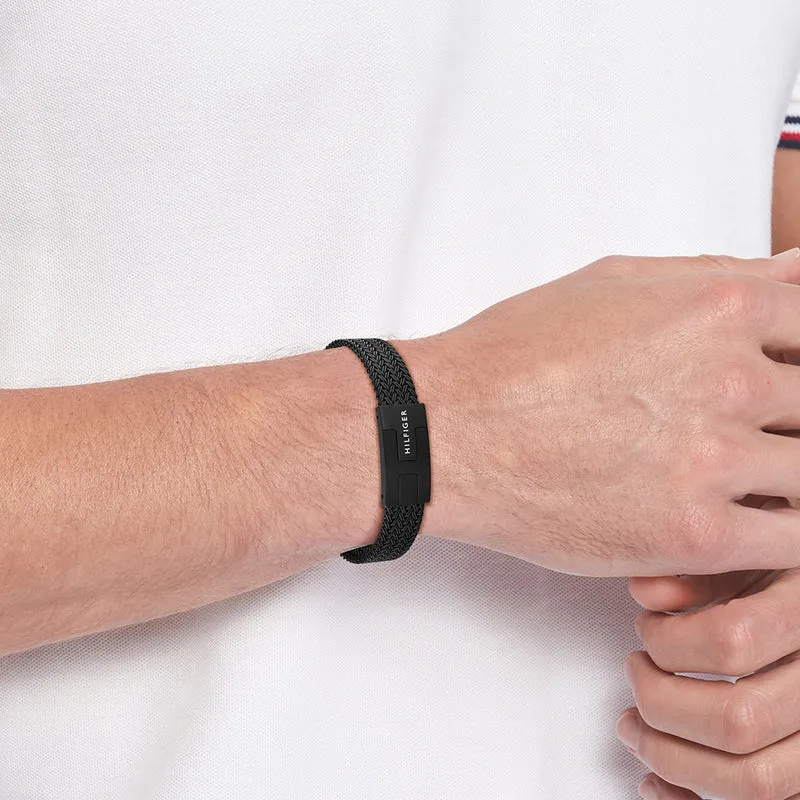 Tommy Hilfiger Acier Inoxydable Noir Homme Bracelet Chaîne TJ2790707