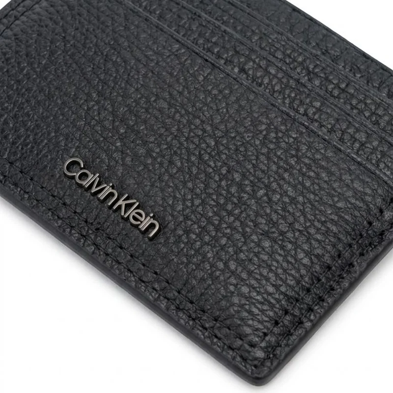 Calvin Klein Minimalism Hommes Porte-carte Argent K50K509613BAX