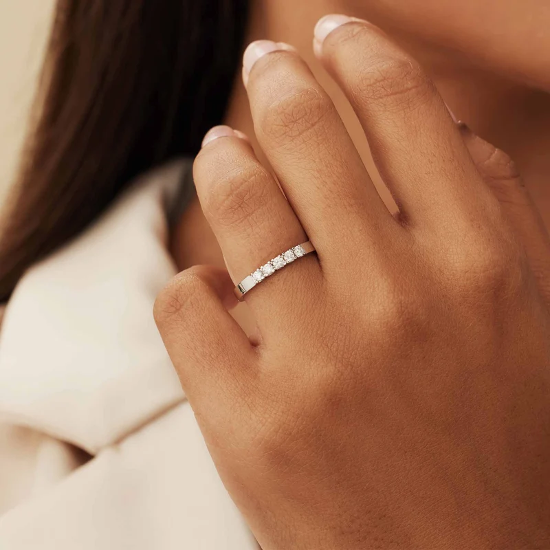 Isabel Bernard De la Paix Femmes Bague Or blanc IBD330019-48