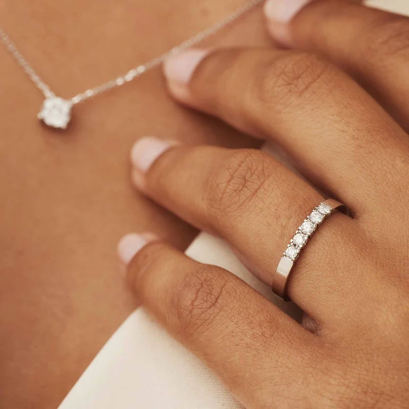 Isabel Bernard De la Paix Femmes Bague Or blanc IBD330019-48