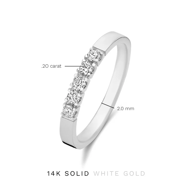 Isabel Bernard De la Paix Femmes Bague Or blanc IBD330019-48