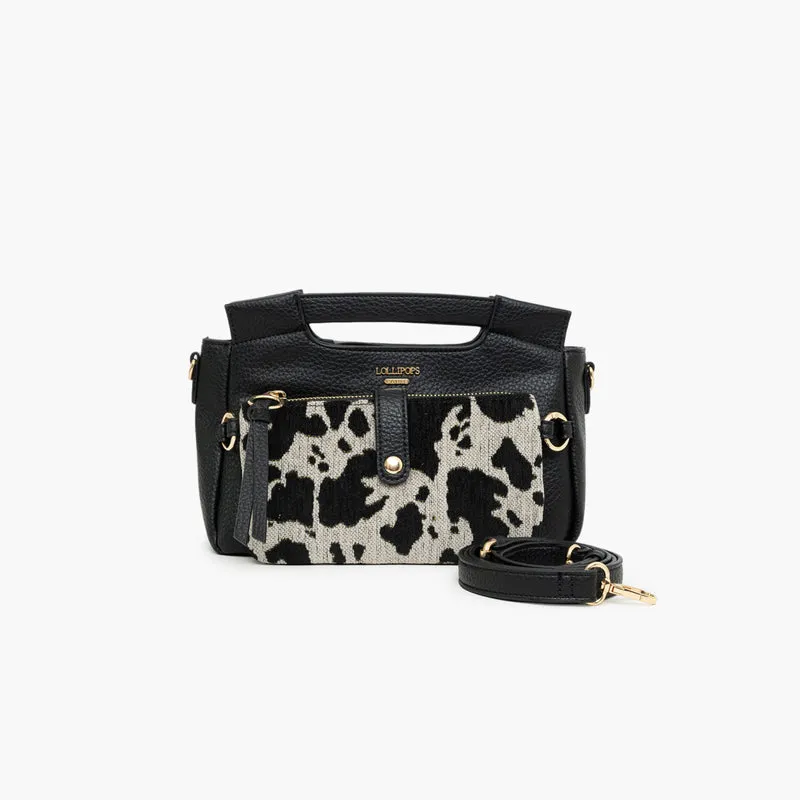 Petit sac porté épaule noir Tim