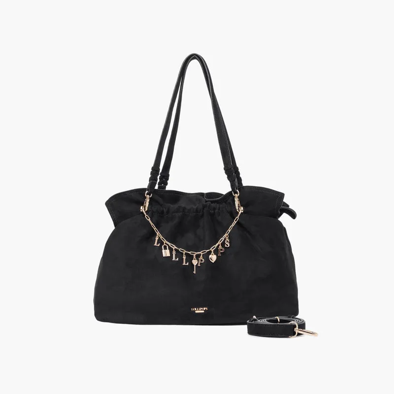 Sac shopper M noir Teana
