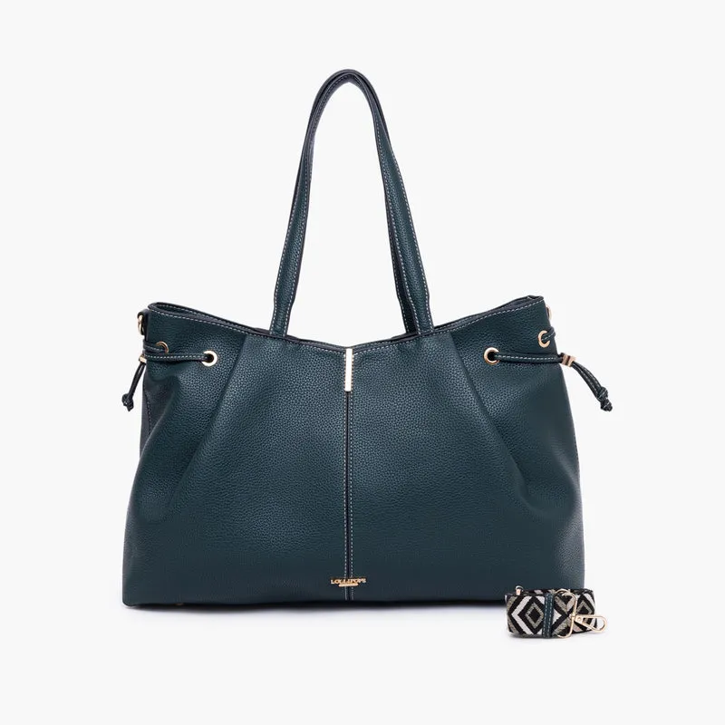 Grand sac shopper vert foncé Taloum L