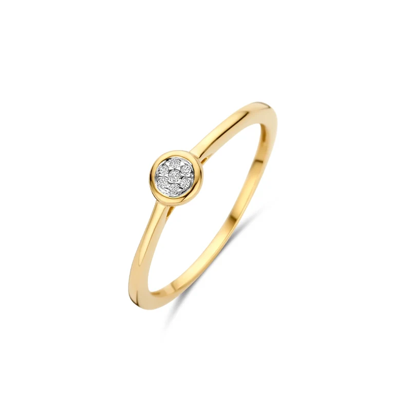 Blush Bague en or 14 carats avec diamants naturels 1679BDI/54