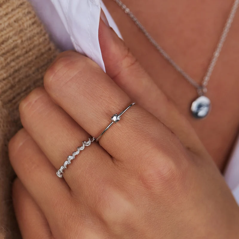 Violet Hamden Sisterhood Lunar Bague Torsadée en Argent 925 Sterling VH33005-50