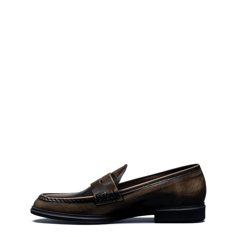 Isabel Bernard Vendôme Blandine mocassins en cuir spazzolato moka IB51015-639-36