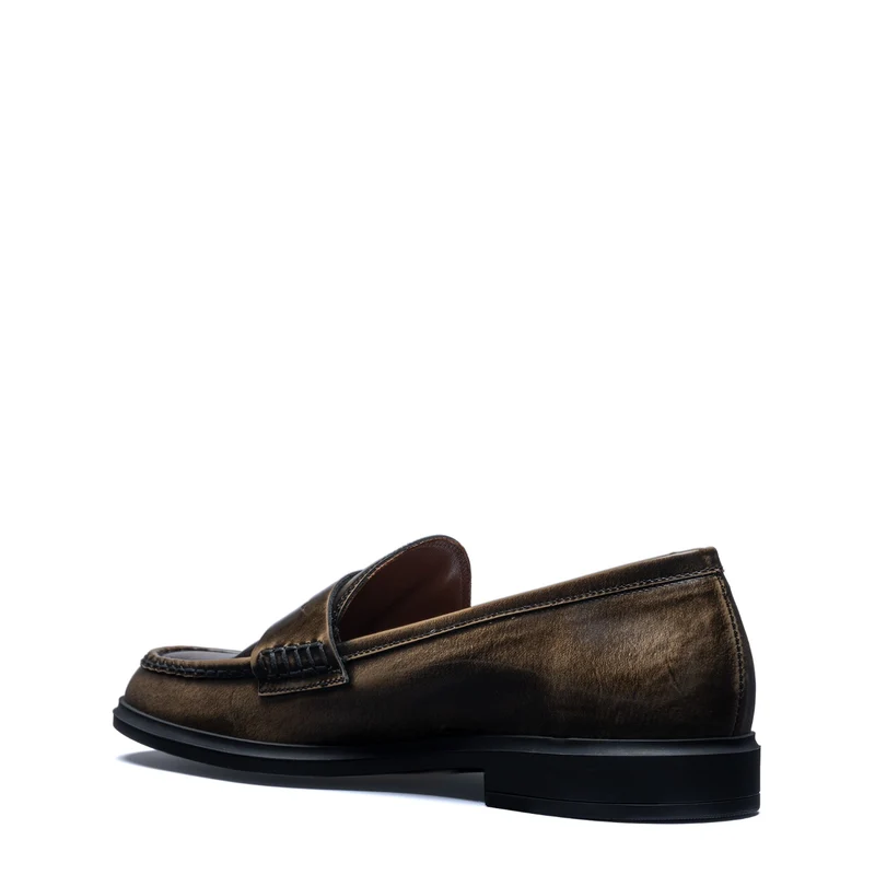 Isabel Bernard Vendôme Blandine mocassins en cuir spazzolato moka IB51015-639-36
