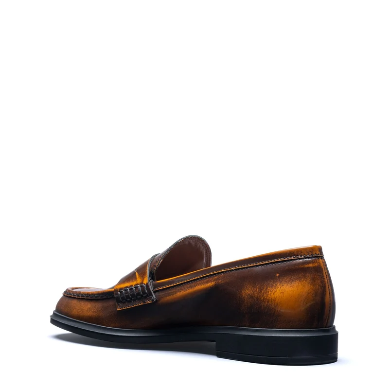 Isabel Bernard Vendôme Blandine mocassins en cuir spazzolato cognac IB51015-636-35