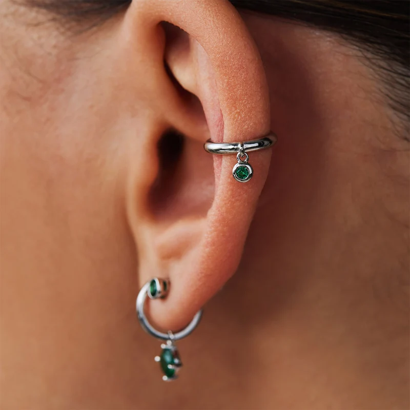 Violet Hamden Venus 925 Sterling Zilveren Ear Cuff Met Geboortesteen VH370001-JUN
