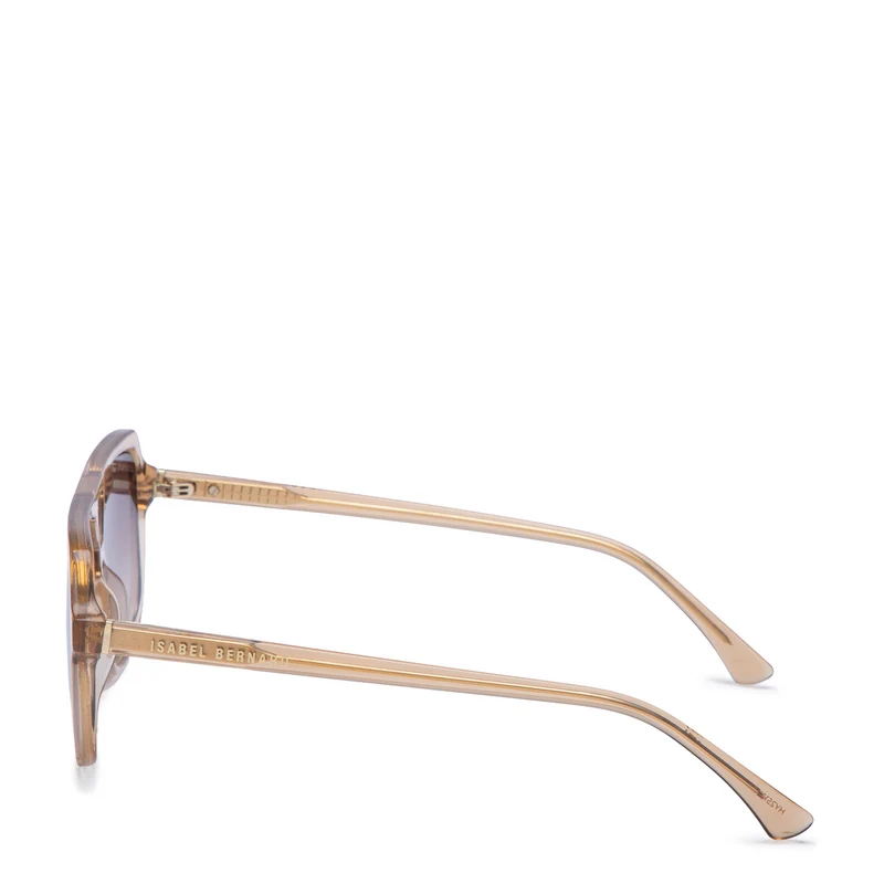 Isabel Bernard La Vilette Transparent Brown Sunglasses IB380009-14-14