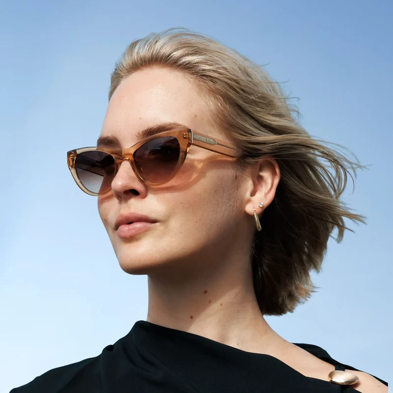 Isabel Bernard La Vilette Transparent Brown Sunglasses IB380011-13-14