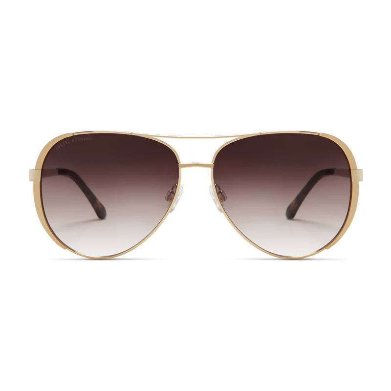 Isabel Bernard La Villette Femmes Lunettes de Soleil Couleur or IB400004-15-14