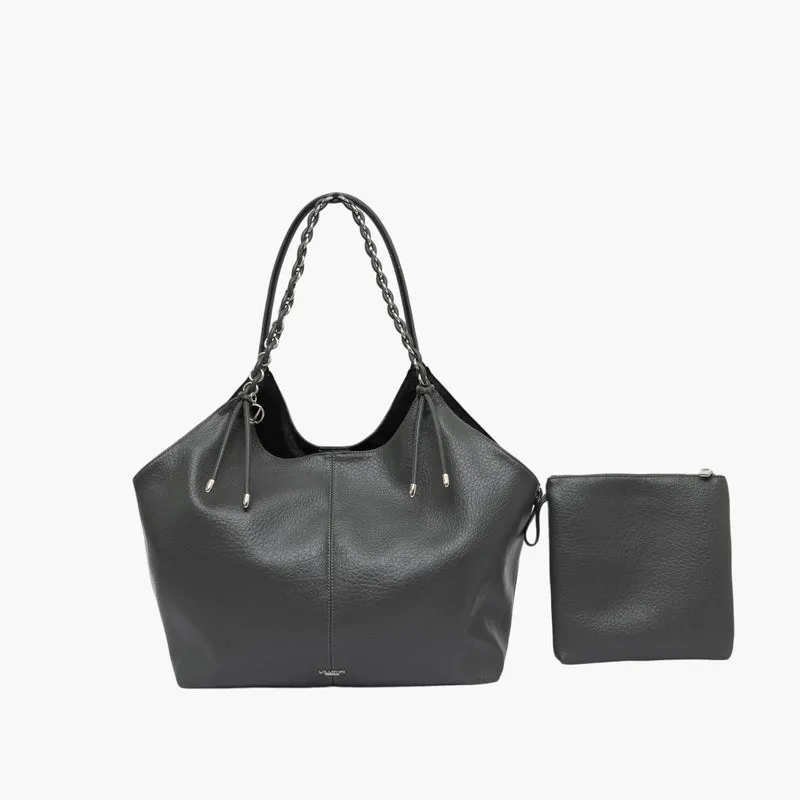 Grand sac shopper gris Traicy