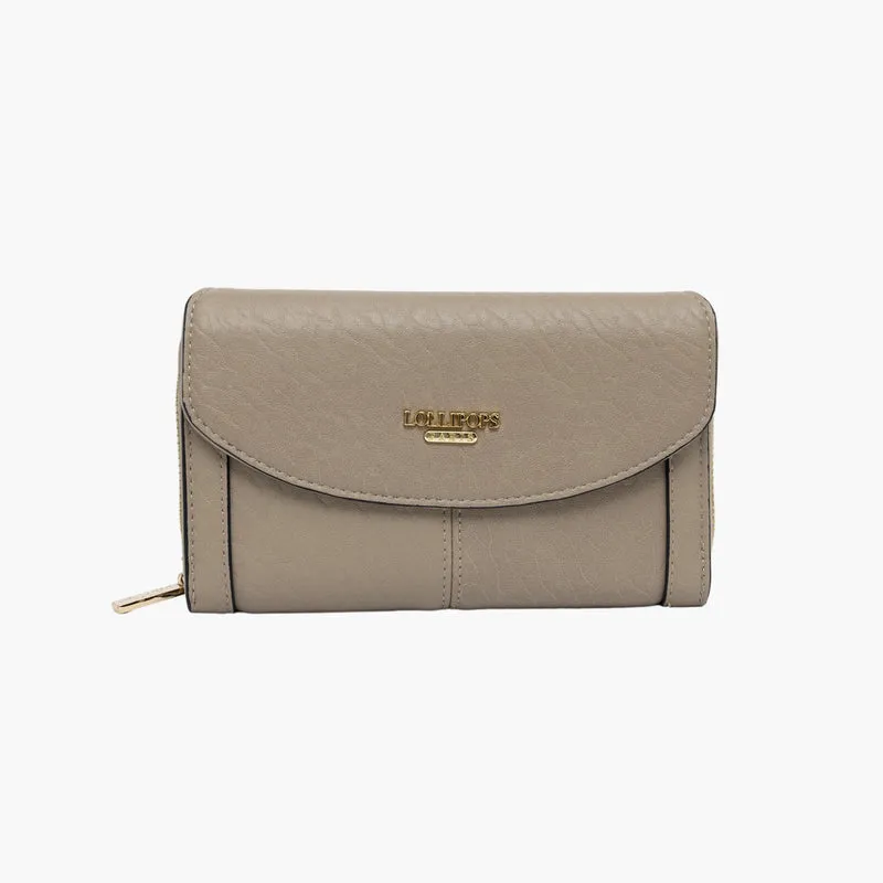 Grand portefeuille beige Traicy