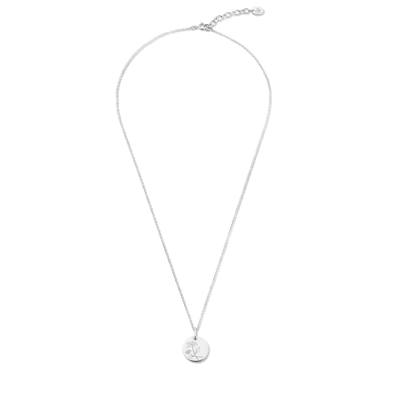 Violet Hamden Venus Collier en Argent 925 Sterling avec Fleur de Naissance VH340026-APR