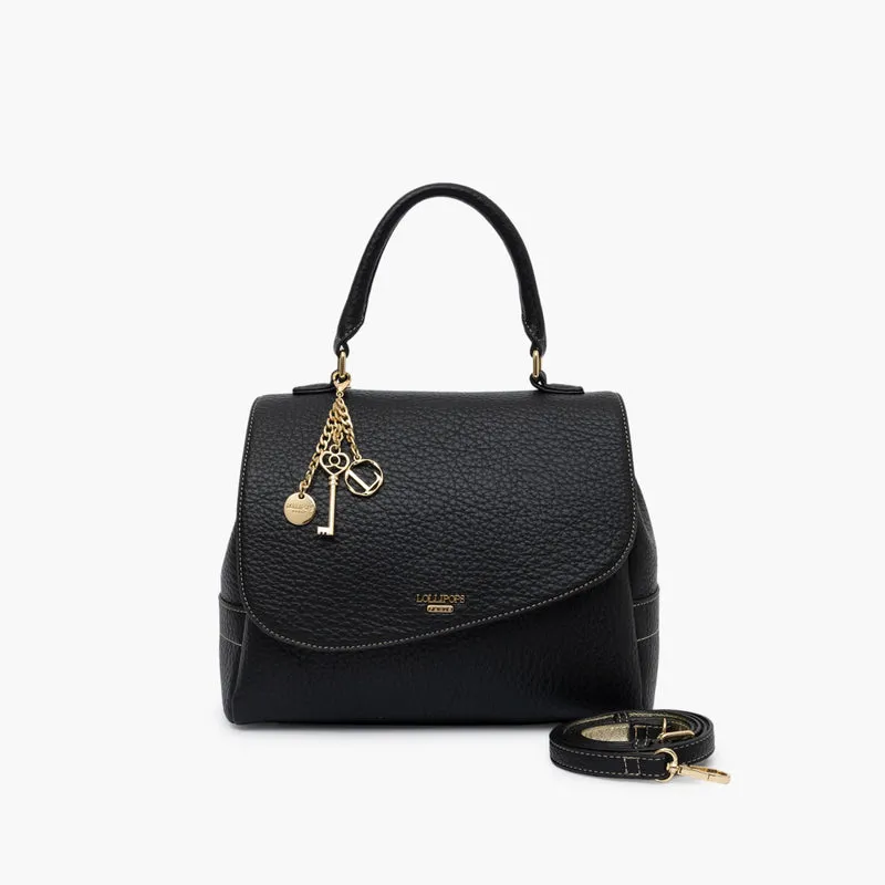 Grand sac porté épaule noir Todora