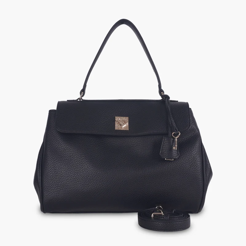 Grand sac shopper L noir Tifora