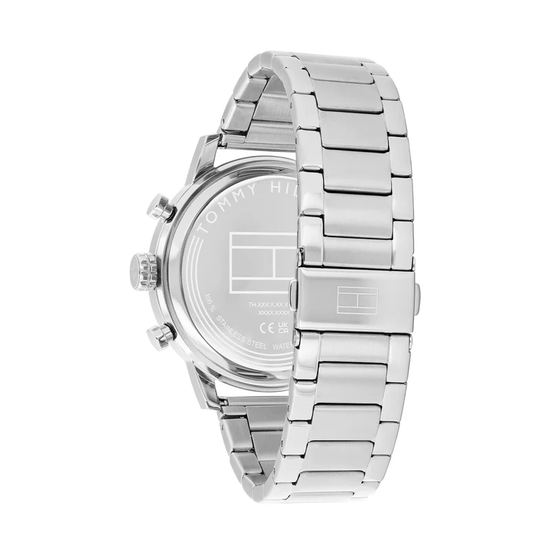 Tommy Hilfiger Rocky Montre Pour Homme Argentée et Bleue TH1792179
