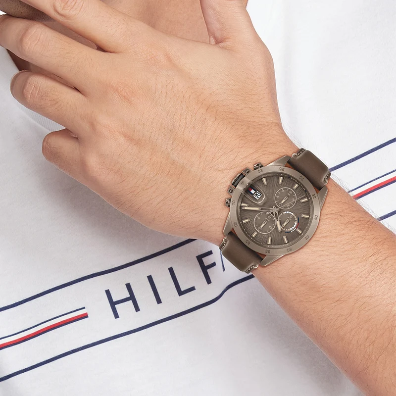 Tommy Hilfiger Jameson Montre Pour Homme Marron TH1792196
