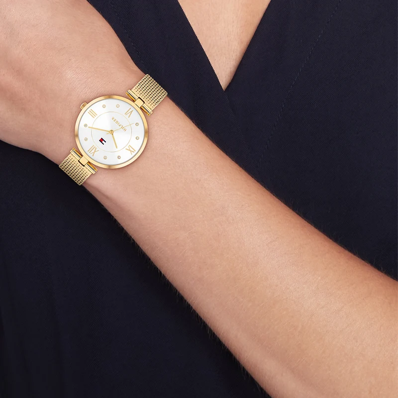 Tommy Hilfiger Montre Femme En Or TH1782805