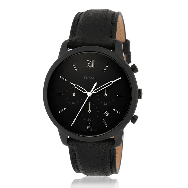 Fossil Neutra Chrono Montre Chronographe Noire Pour Homme FS5503