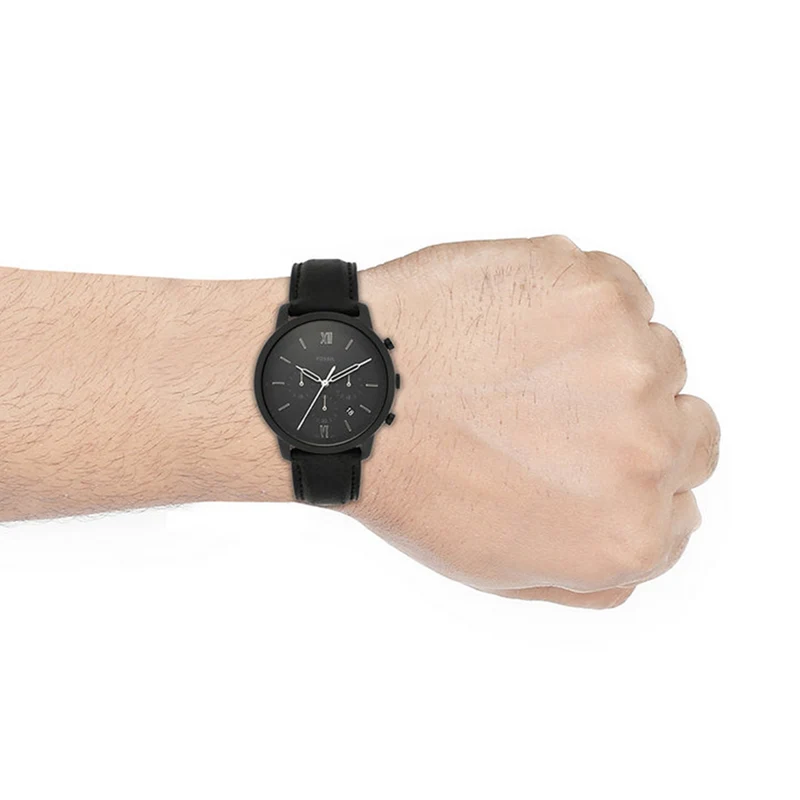 Fossil Neutra Chrono Montre Chronographe Noire Pour Homme FS5503