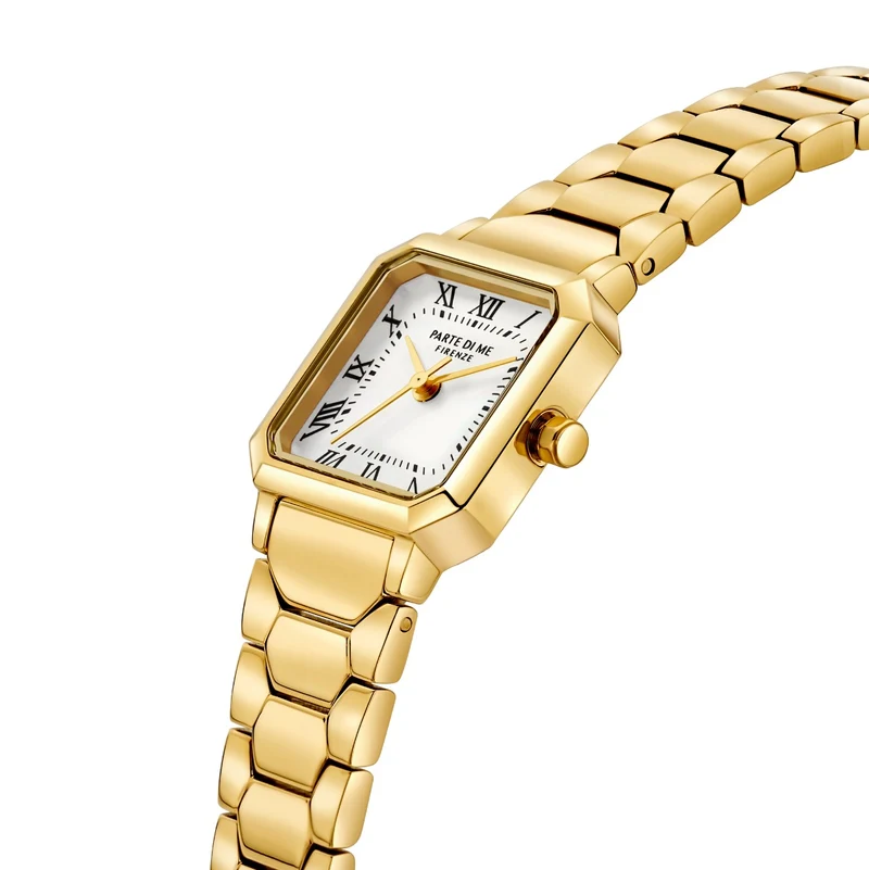 Parte di Me Orologio Square ladies watch gold coloured and mother of pearl