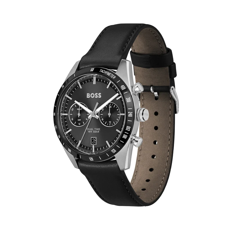 Hugo Boss Tourmaster Montre Homme En Argent HB1514284