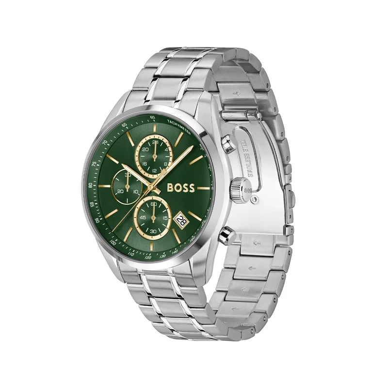 Hugo Boss Grand Prix 44 Montre Homme En Argent HB1514266