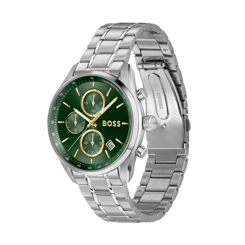 Hugo Boss Grand Prix 40 Montre Homme En Argent HB1514265