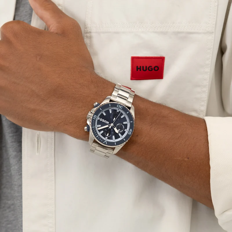 Hugo Boss #DIVE Montre Homme En Argent HU1530429
