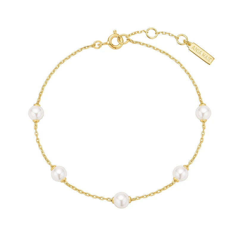 Ania Haie Miss Dainty Bracelet De Perles Couleur Or AH-B065-01G