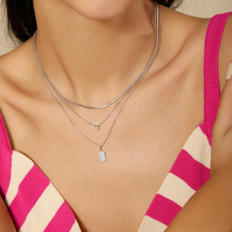 Ania Haie Sunny Sparkler Collier Pendentif Pavé D'Argent AH-N064-01H