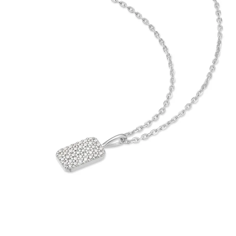 Ania Haie Sunny Sparkler Collier Pendentif Pavé D'Argent AH-N064-01H