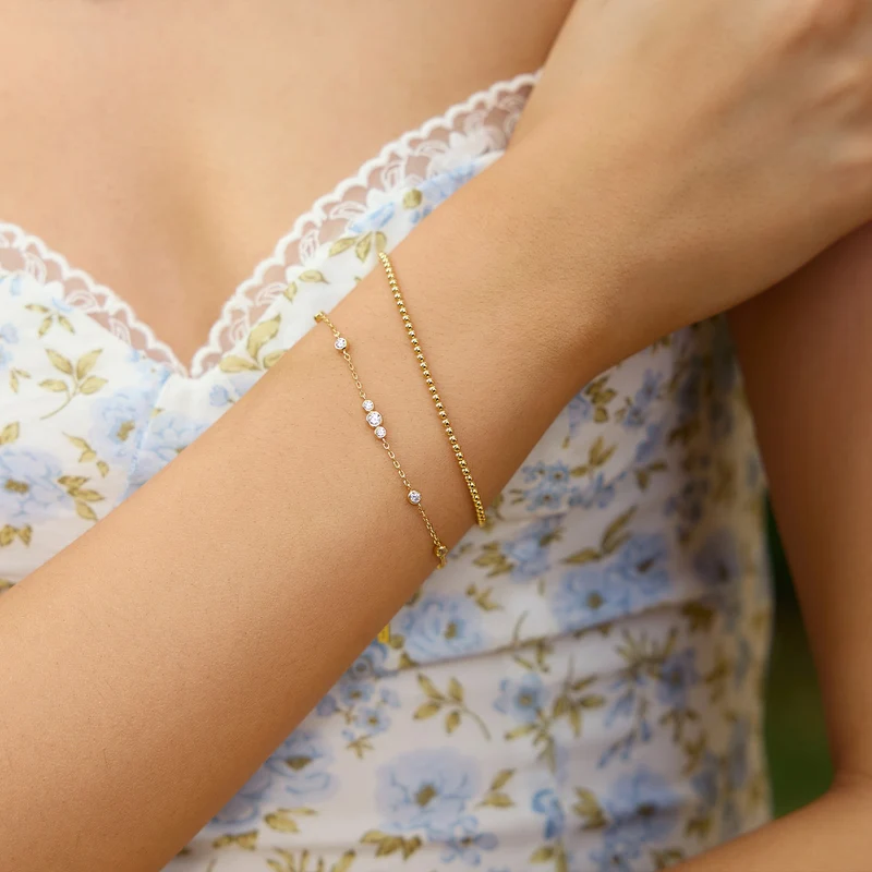 Ania Haie Miss Dainty Bracelet En Zircone Couleur Or AH-B065-03G
