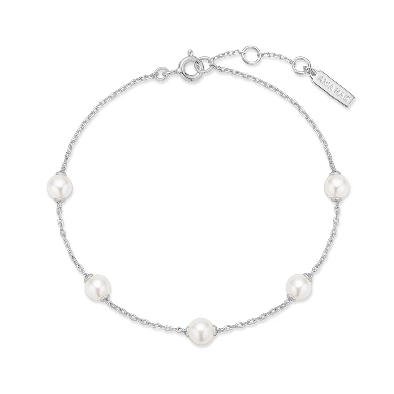 Ania Haie Miss Dainty Bracelet En Argent Sterling 925 Avec Perles AH-B065-01H