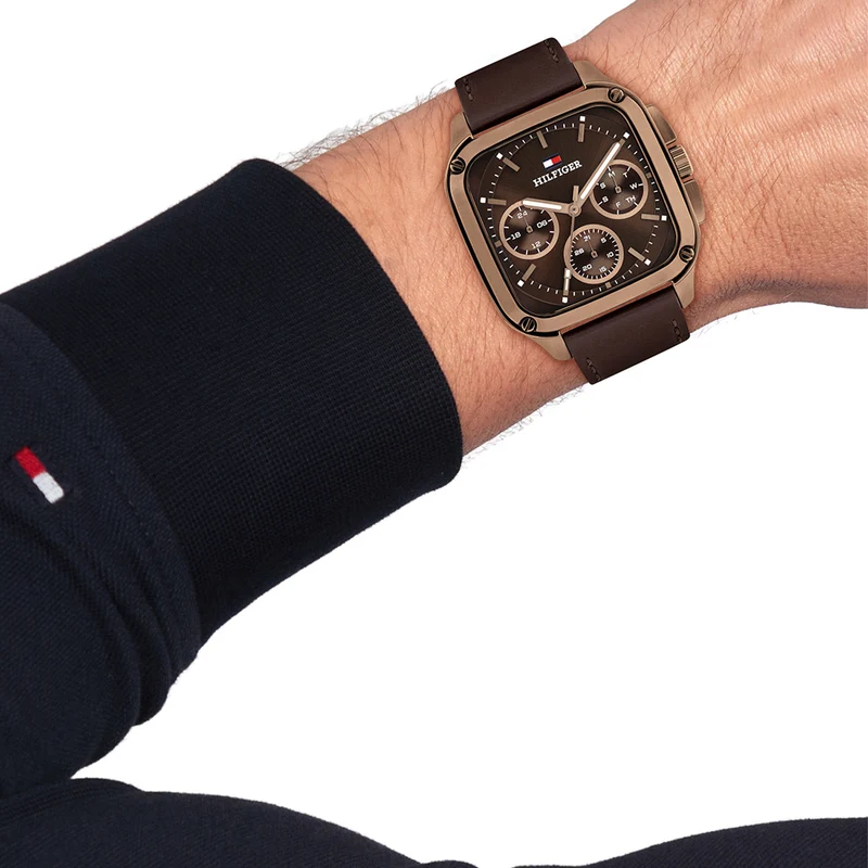 Tommy Hilfiger Montre Homme En Or Rose TH1792221