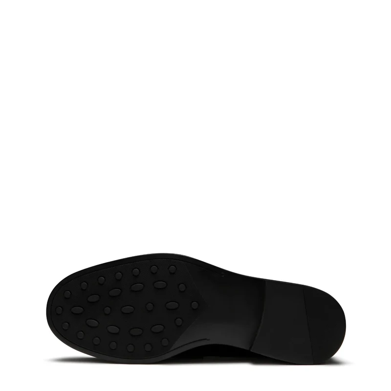 Isabel Bernard Mocassins Vendôme Blandine en cuir de veau noir croco IB51015-201-38