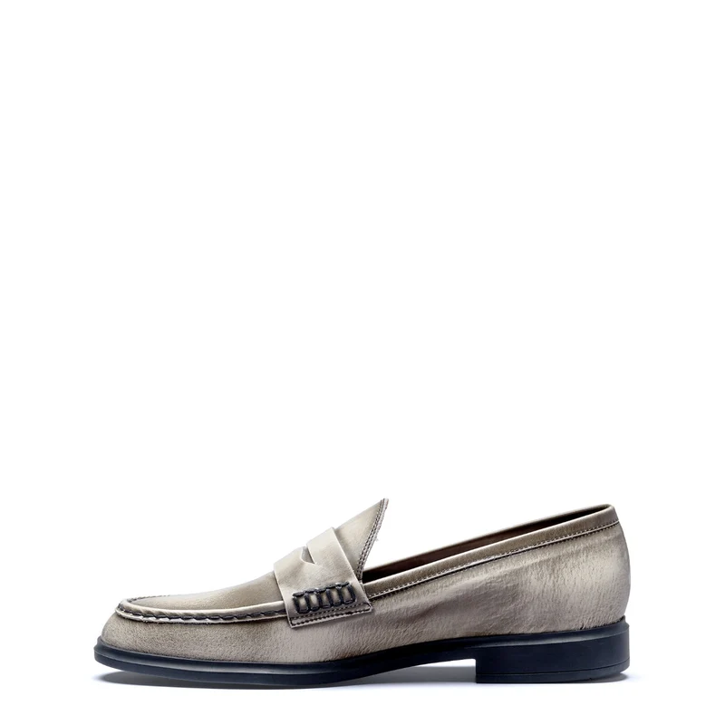 Isabel Bernard Vendôme Blandine mocassins en cuir spazzolato crème IB51015-638-39