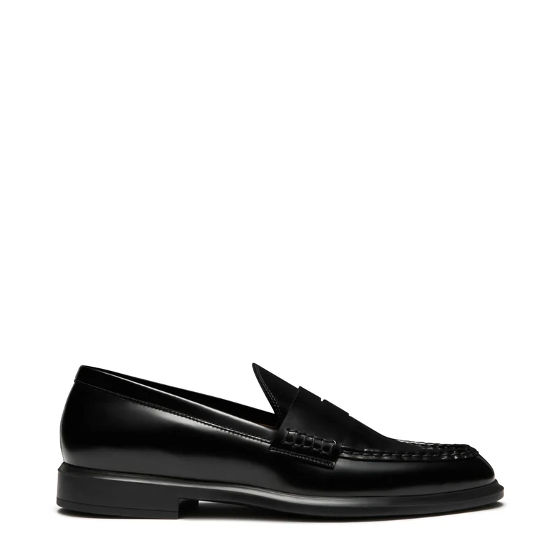Isabel Bernard Vendôme Mocassins Blandine en cuir spazzolato noir IB51015-601-37