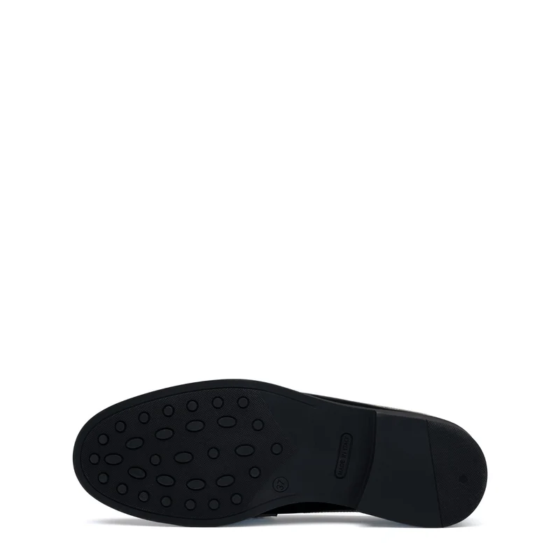 Isabel Bernard Vendôme Blandine mules en cuir de veau noir et blanc avec détails blancs IB51016-10170-35