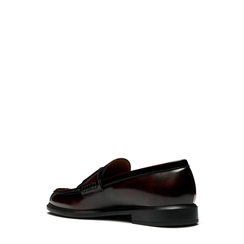 Isabel Bernard Vendôme Blandine Bordeaux Spazzolato Leather Loafers IB51015-652-39