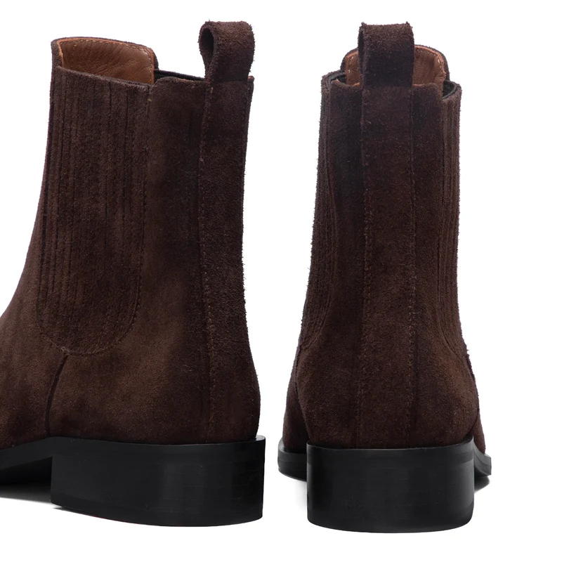 Isabel Bernard Vendôme Chey Bottines Chelsea brunes en daim IB53012-130-38
