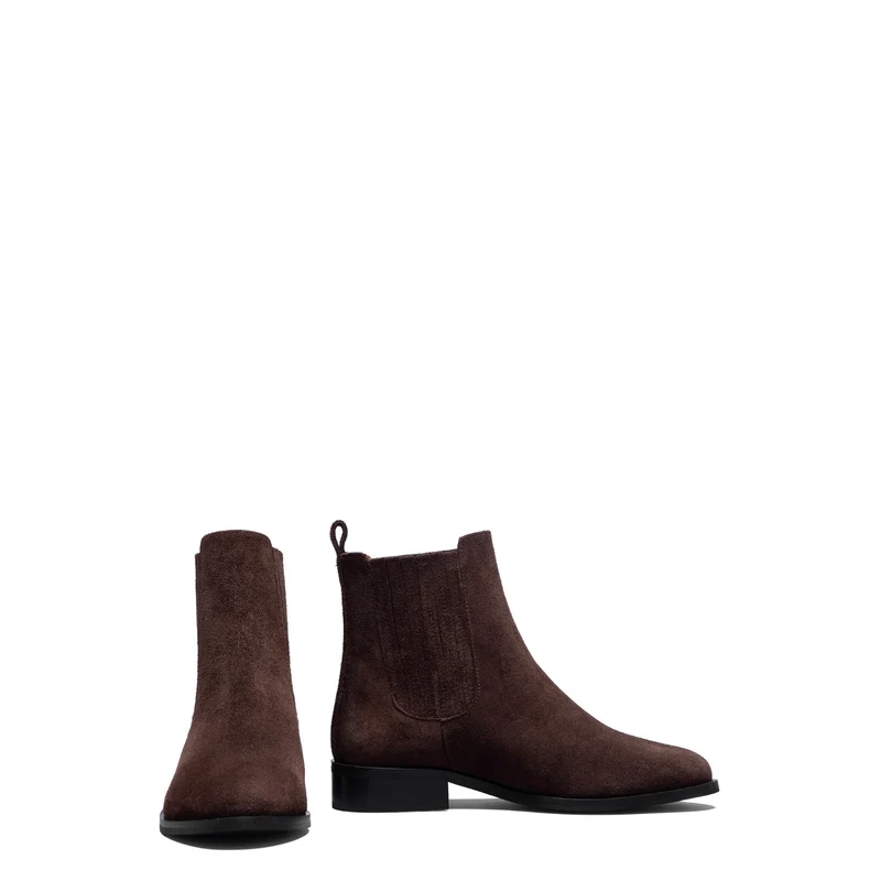 Isabel Bernard Vendôme Chey Bottines Chelsea brunes en daim IB53012-130-38