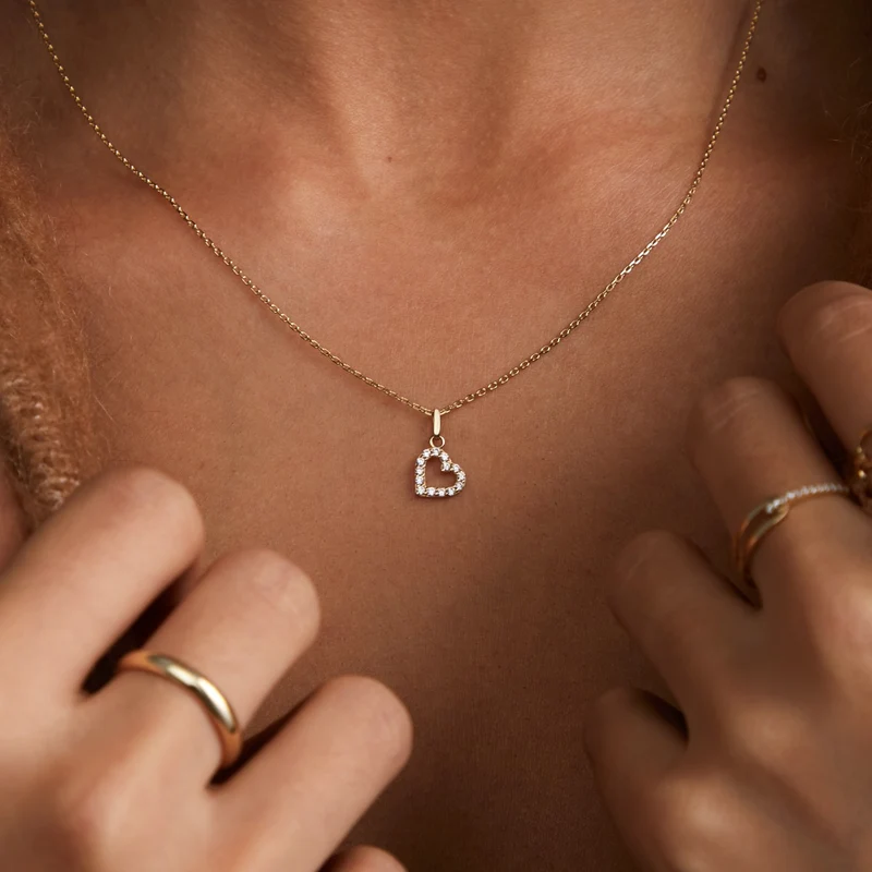 Beloro Jewels Monte Napoleone Collier Monte Napoleone Valentina 9 carats avec zircone BO340046