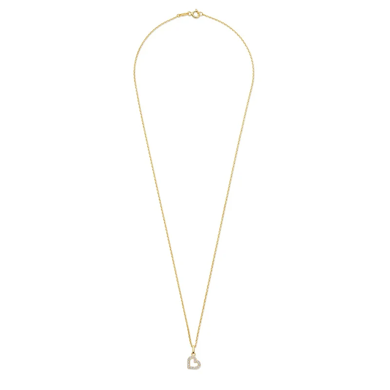 Beloro Jewels Monte Napoleone Collier Monte Napoleone Valentina 9 carats avec zircone BO340046