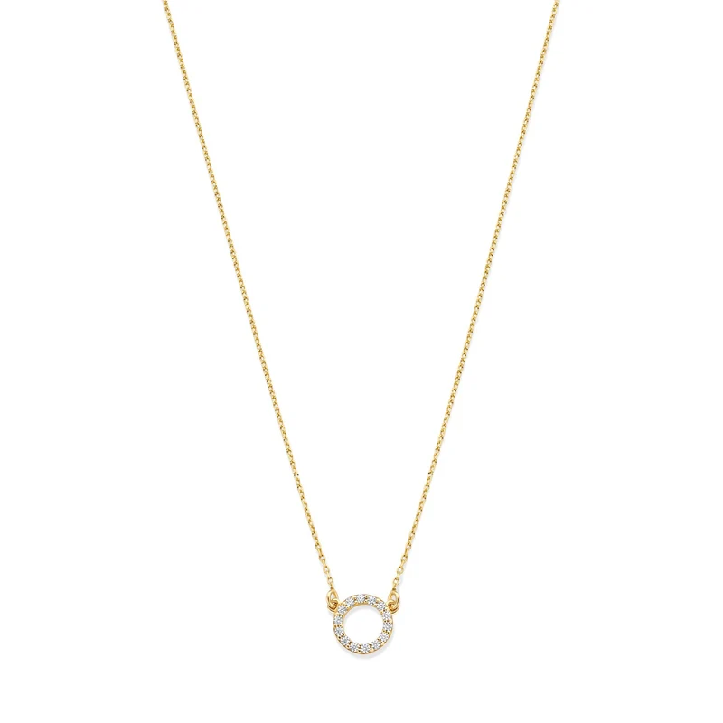 Beloro Jewels Monte Napoleone Irene collier en or 9 carats avec pierres en zirconium BO340048